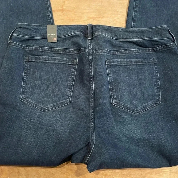 NWT Torrid Women’s Size 18 Tall Jeans ankle skinny stretch mid-rise - Picture 4 of 6